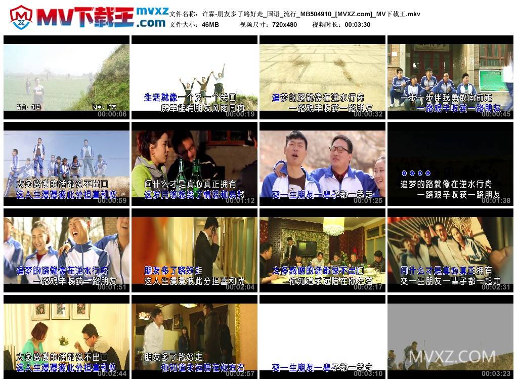 许霖-朋友多了路好走_国语_流行_MB504910